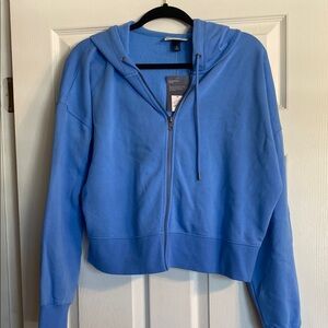 Universal thread cropped blue hoodie sz xl nwt
